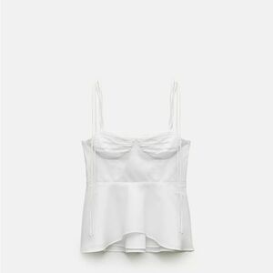 Zara White Women's Blouse Size M